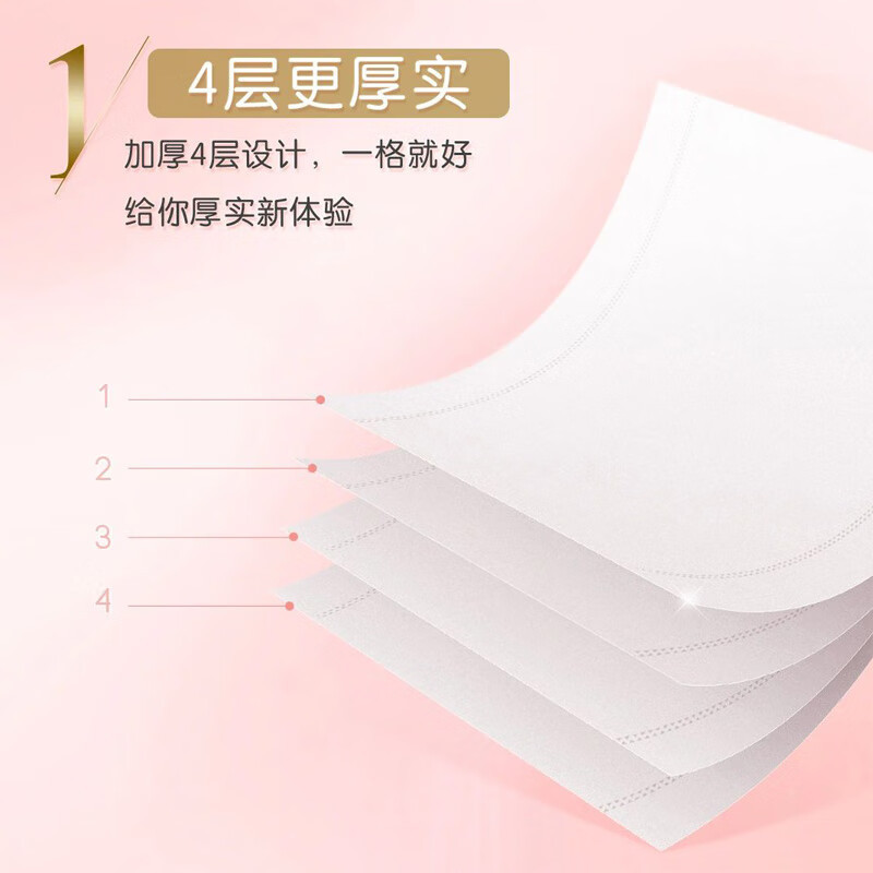 洁柔 BJ219-10A锦绘芳华有芯卫生纸200g4层10卷提装高清大图