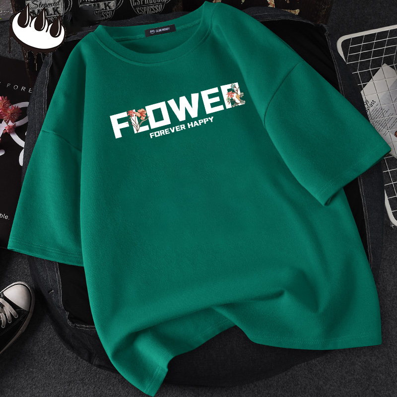 clawmoney短袖t恤女夏季新款潮流ins宽松时尚字母印花纯棉体恤衫视频