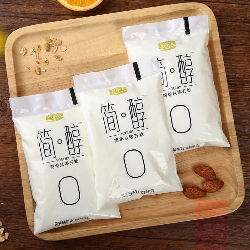 君乐宝(JUNLEBAO)简醇原味低温冷藏酸奶150g*9袋
