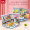 LOZ/俐智小颗粒迷你拼装玩具创意室内展示益智男孩女孩幸福的小屋过家家1903厨房591颗粒