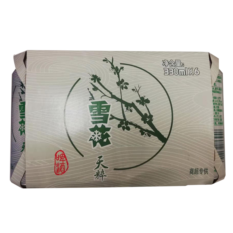 雪花天粹9p啤酒330毫升6罐组