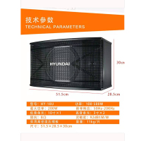 现代 (HYUNDAI ) 音响 HY-10U10寸低音 木质箱体音响 515*285*300mm (两个装+挂架)