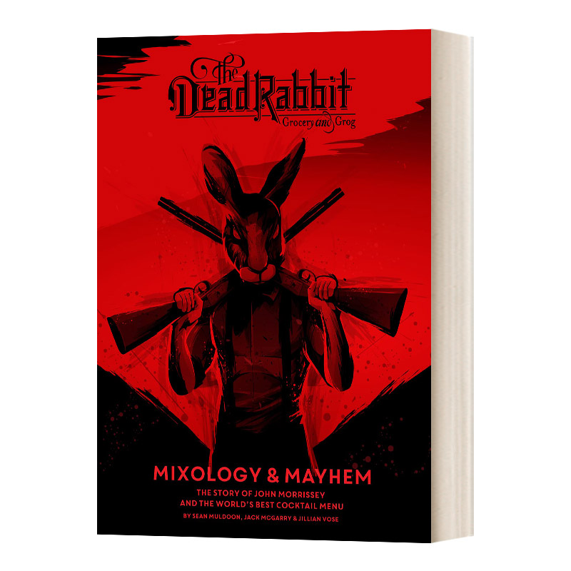 [正版]英文原版 The Dead Rabbit Mixology & Mayhem 美国纽约知名酒吧漫画风鸡尾酒单 约高清大图