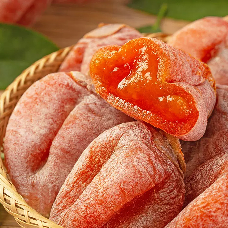 苏鲜生礼盒装陕西富平柿饼5斤装正宗霜降干柿子饼软糯可口霜多肉厚