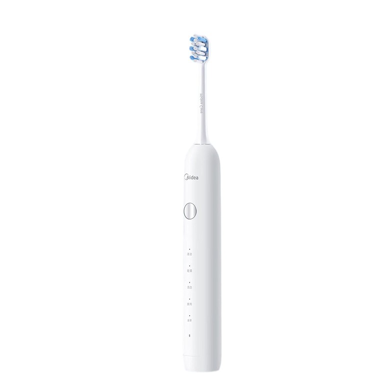 美的(Midea)电动牙刷成人软毛声波全自动防水感应式充电极地白 MC-AJ0101