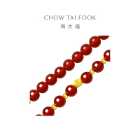 周大福文化祝福 富富有余黄金玉髓手链[多款可选]EOR554-EOR556