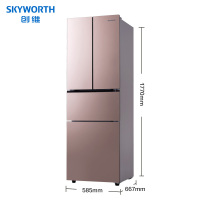 创维(Skyworth)冰箱 BCD-286WGY醇雅棕