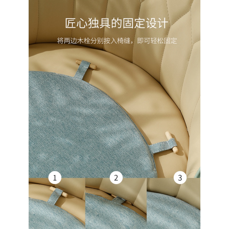 美帮汇家用北欧新款轻奢椅坐垫餐桌椅垫售楼处休闲沙发椅子垫薄款座垫 太空灰 45*45*2cm(豪华款)高清大图