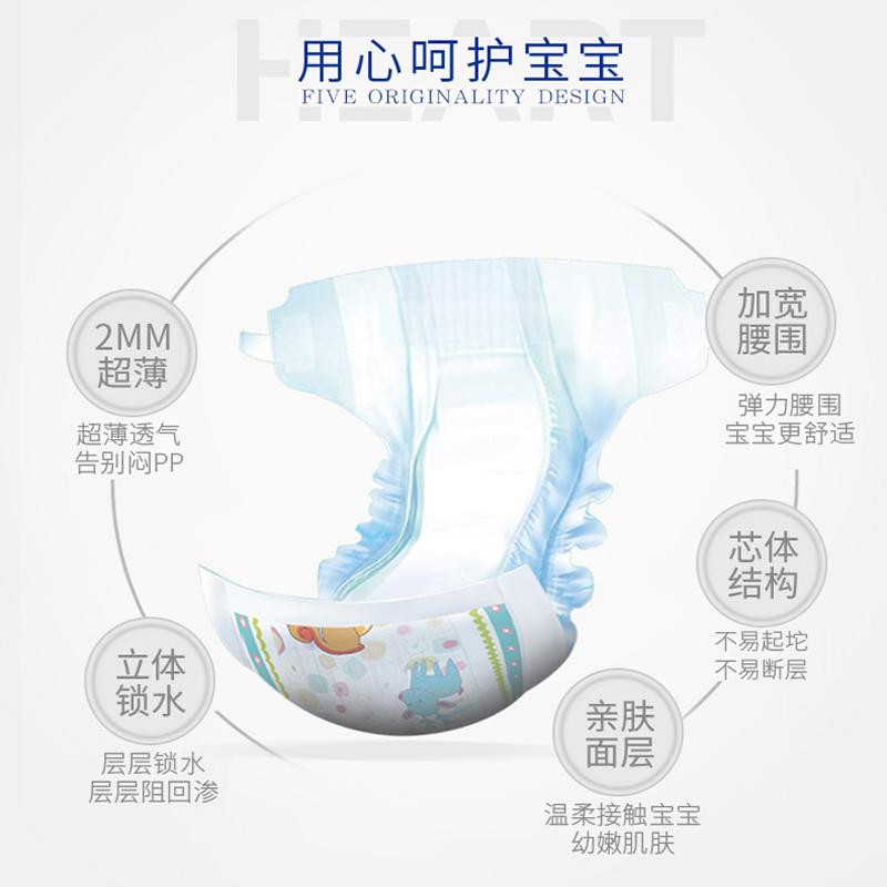 家得宝纸尿裤S32片 超薄环腰裤男女宝宝通用尿不湿[4-8kg]