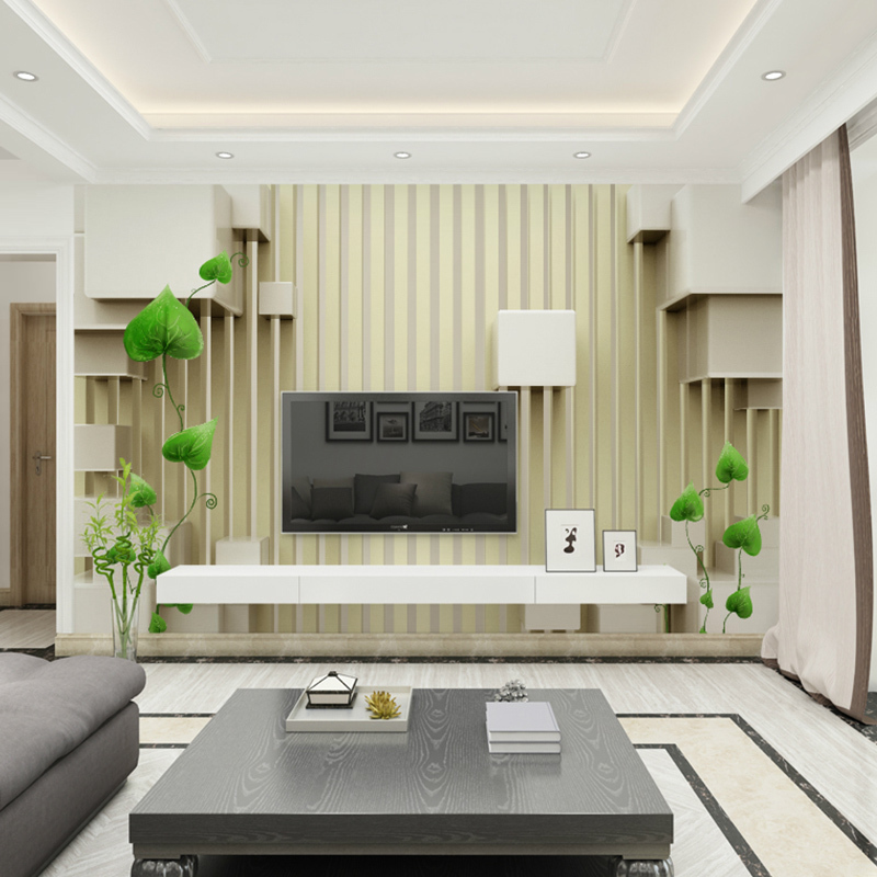 卡茵现代简约客厅电视背景墙壁纸3d无纺布壁画欧式墙纸影视墙整张墙布
