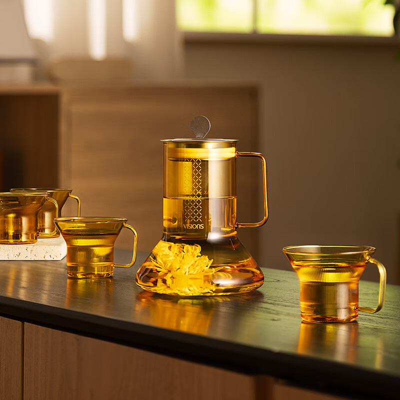 康宁餐具 晶萃茶具套装 5件组 彩盒 晶萃茶具套装