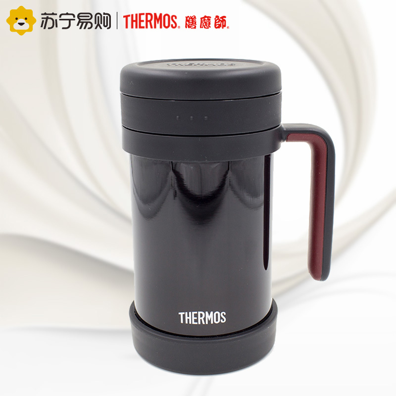(自带茶漏,办公室精品)膳魔师保温杯TCMF-500 BK 黑色 500ML 成熟稳重 商务精品