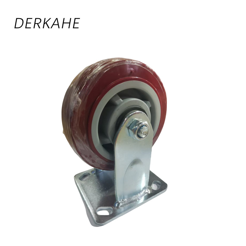 DERKAHE 重型手推车聚氨酯轮 φ125×50(5寸) 定向款 个高清大图