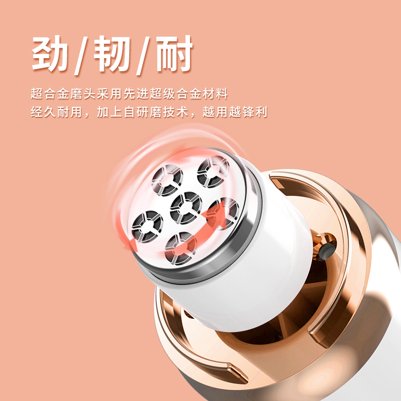 美克斯(MKS)专业型修脚神器电动磨脚器修足器充电式磨脚后跟去脚皮死皮磨甲器多功能高端去角质器 NV8615E!高清大图