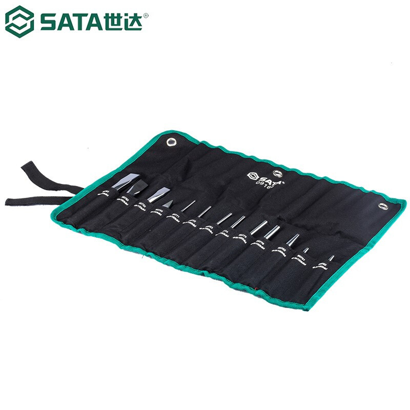 世达(SATA)13件(挂袋)销冲子样冲组套/1套 09164高清大图