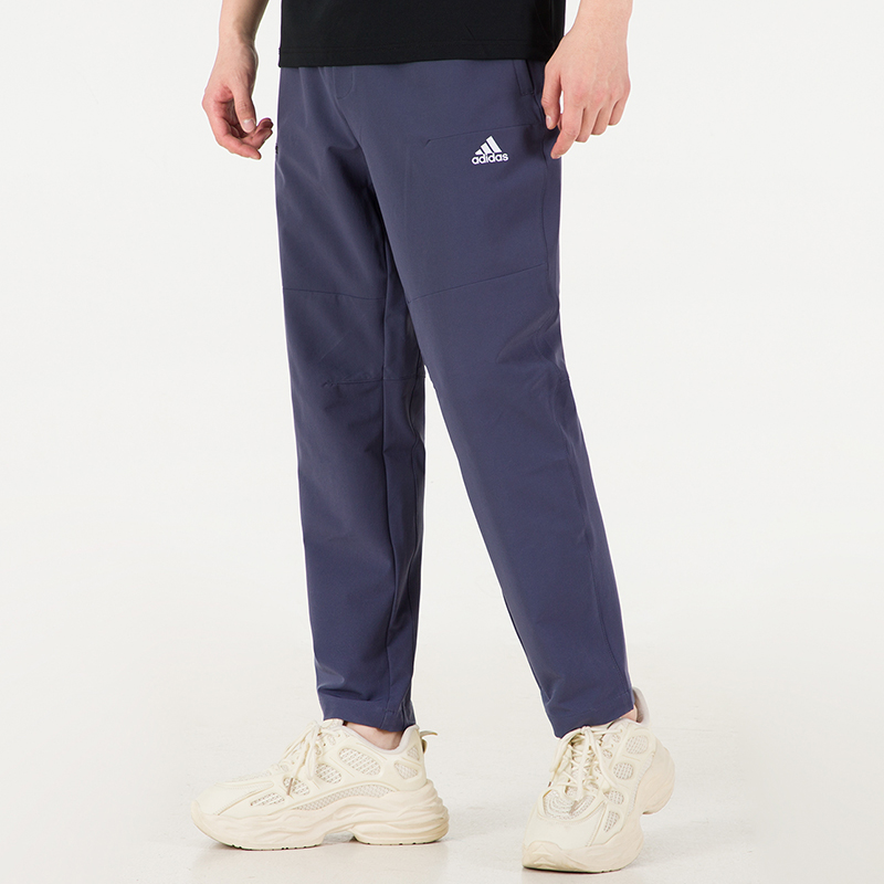Adidas阿迪达斯男裤2022春季新款舒适休闲训练跑步运动长裤HE9897高清大图