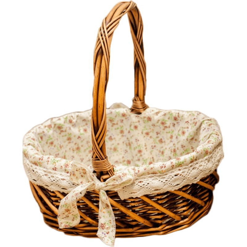 美帮汇果篮装水果送礼水果篮手提篮子礼品篮子水果店郊游野餐小篮子