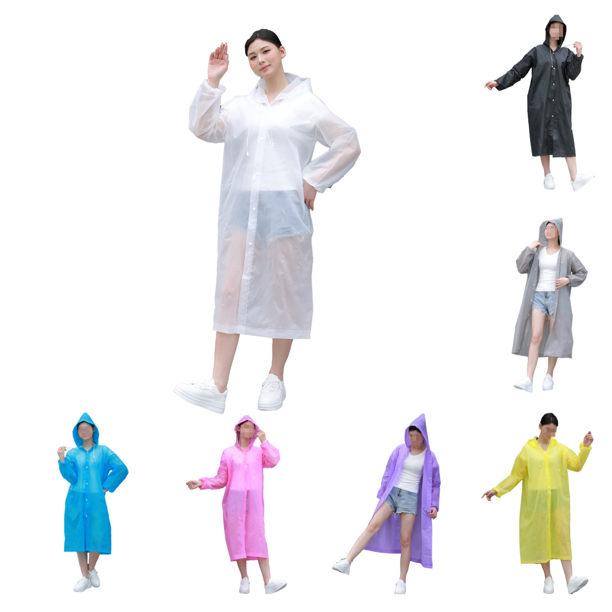 万山宏业爱路 护路 路外宣传雨衣 EVA雨衣100g 可定制 LG43/件高清大图