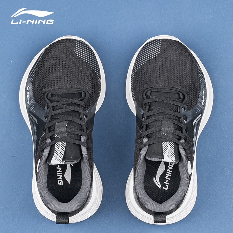 李宁lining男鞋跑步鞋减震跑鞋男子黑色潮流软底休闲鞋运动鞋子