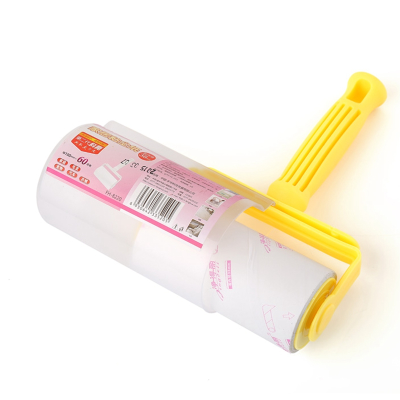 净得丽 家居粘尘纸手动吸尘器8220+通用替换纸芯*3卷-10CM组合套装