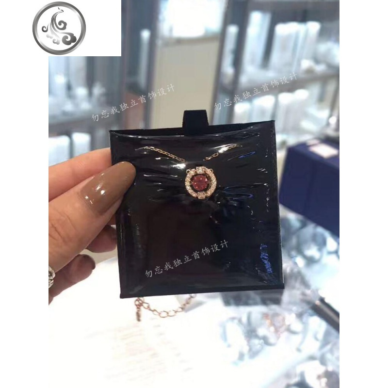 网红爱的记忆项链女s925纯银锁骨链简约大方气质跳动的心水晶灵动 JiMi