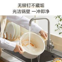 苏泊尔(SUPOR)汤锅麦饭石色轻铸不粘双耳煮锅炖锅泡面锅明火电磁炉通用酷石系列24cm ET24LAP01 送汤勺