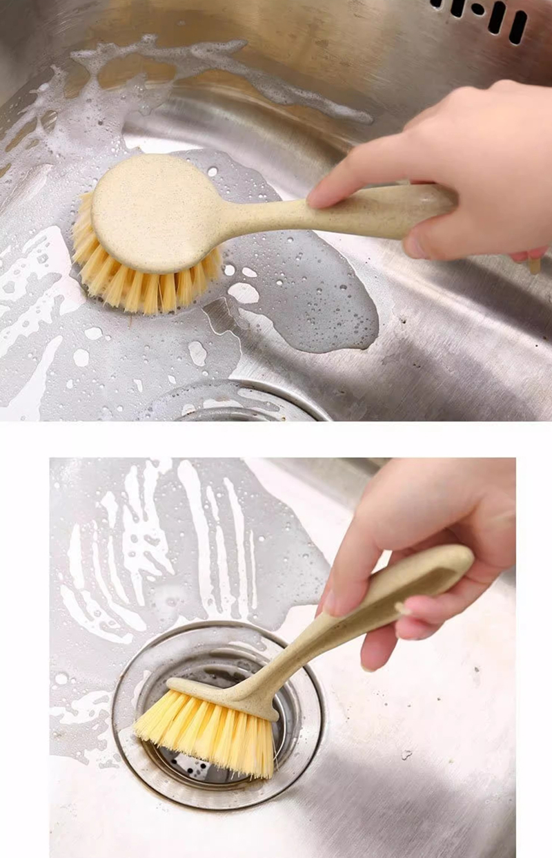 森倍合 塑料长柄锅刷洗锅刷 长22cm/把高清大图