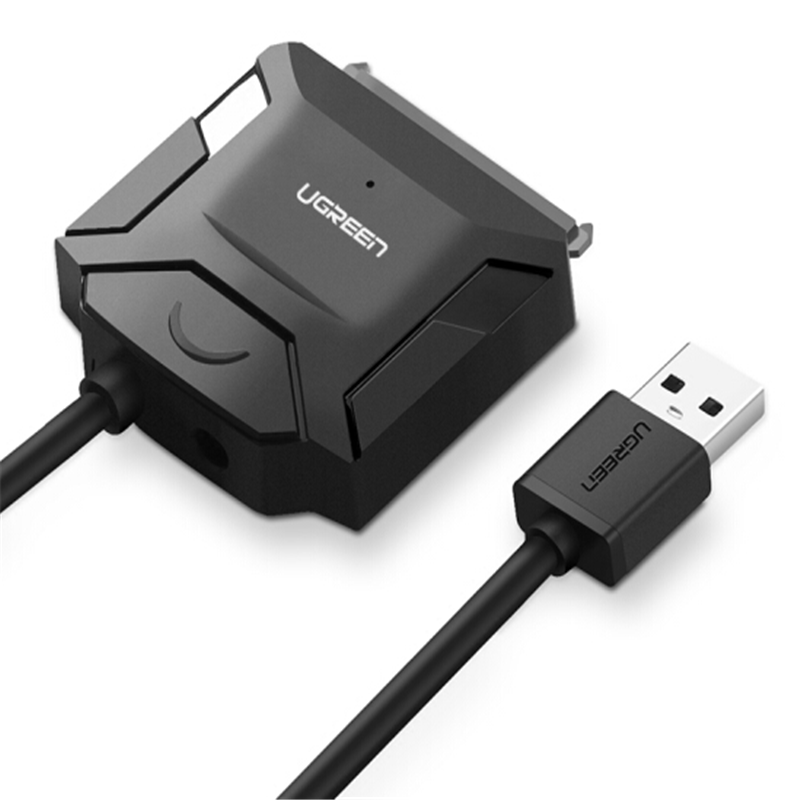 绿联（UGREEN）20231USB3.0转SATA转换器 2.5/3.5英寸硬盘转接头连接线 易驱线 0.5米