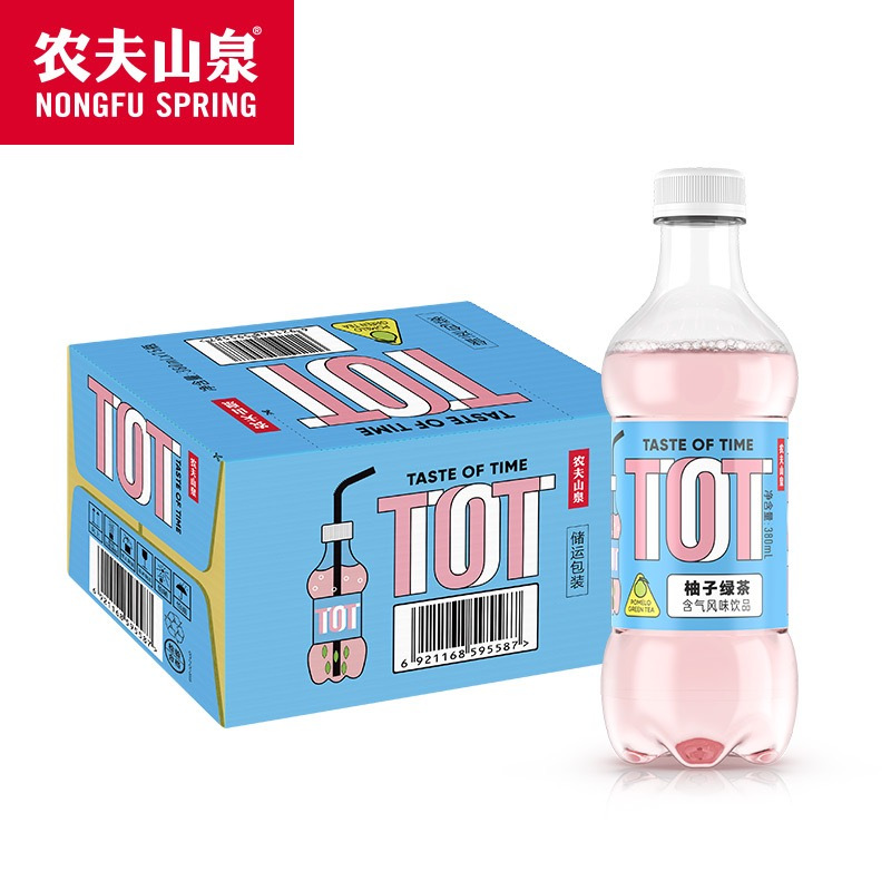 农夫山泉 柚子绿茶口味 380ml*15瓶整箱