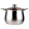 加厚22cm(食品级304) 星愿星选粉丝福利304不锈钢加高汤锅家用大容量煲汤锅复合底煮粥