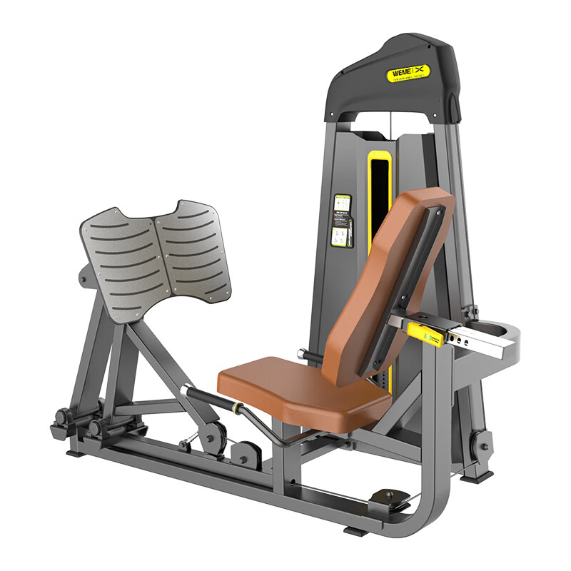 竞乐美健身房单功能力量训练器械 背肌腹部大小腿二头三头肩胸肌肉器材 WM-1103F坐式蹬腿训练器
