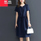 YIBUSHENG十三行棉麻连衣裙女2024年季新款中年妈妈时尚洋气亚麻苎麻裙子