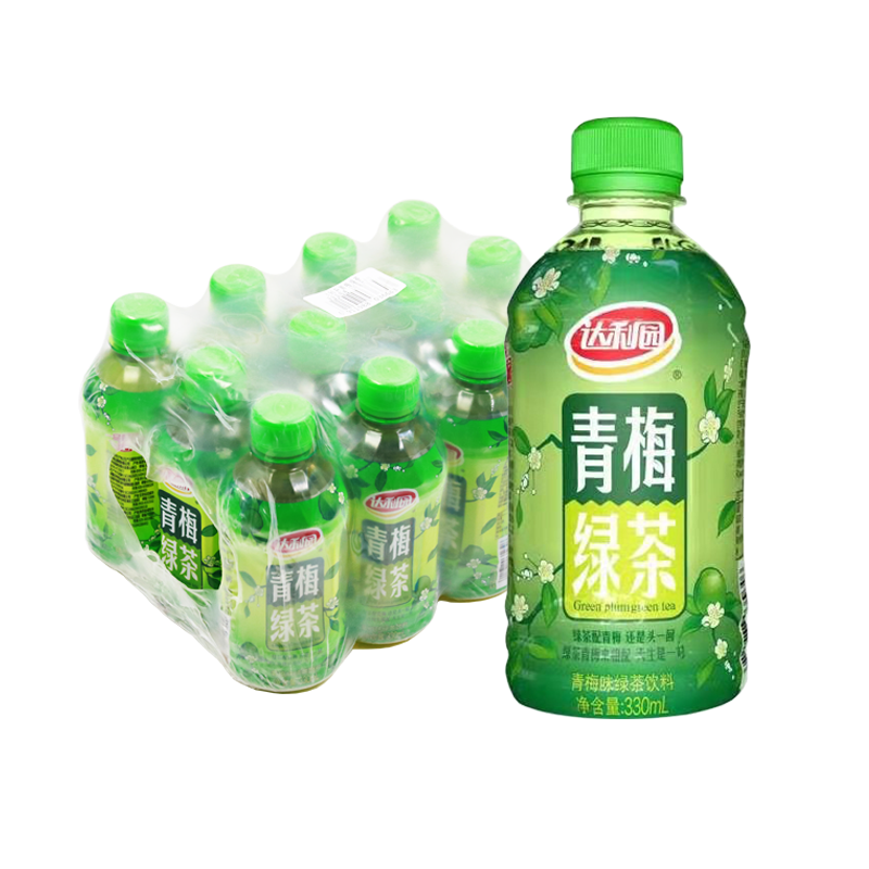 达利园青梅绿茶330ml12瓶整箱饮料装迷你小瓶冰饮品视频