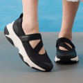 斯凯奇(Skechers)女鞋 春季新款运动鞋时尚耐磨轻便舒适休闲鞋子 177602-BLK 39码 黑/白色