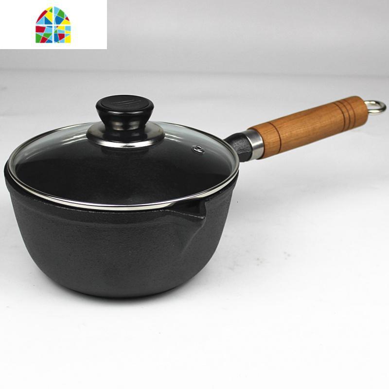 铸铁无涂层奶锅铁宝辅食汤锅婴幼儿小锅热牛奶煮汤粥锅