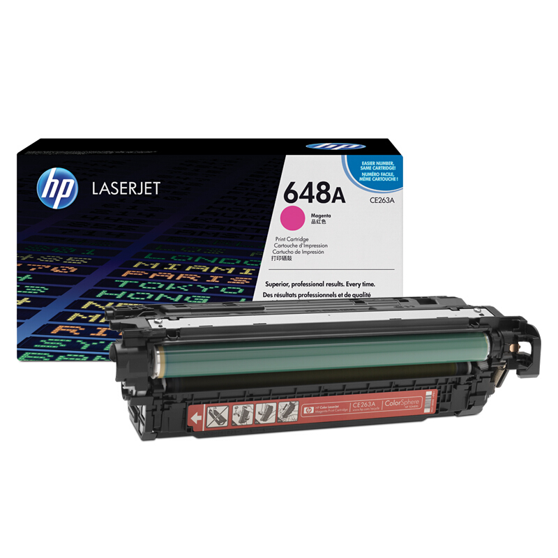 惠普(HP)CE263A 品红色硒鼓 648A(适用Color LaserJet CP4025 CP4525)高清大图