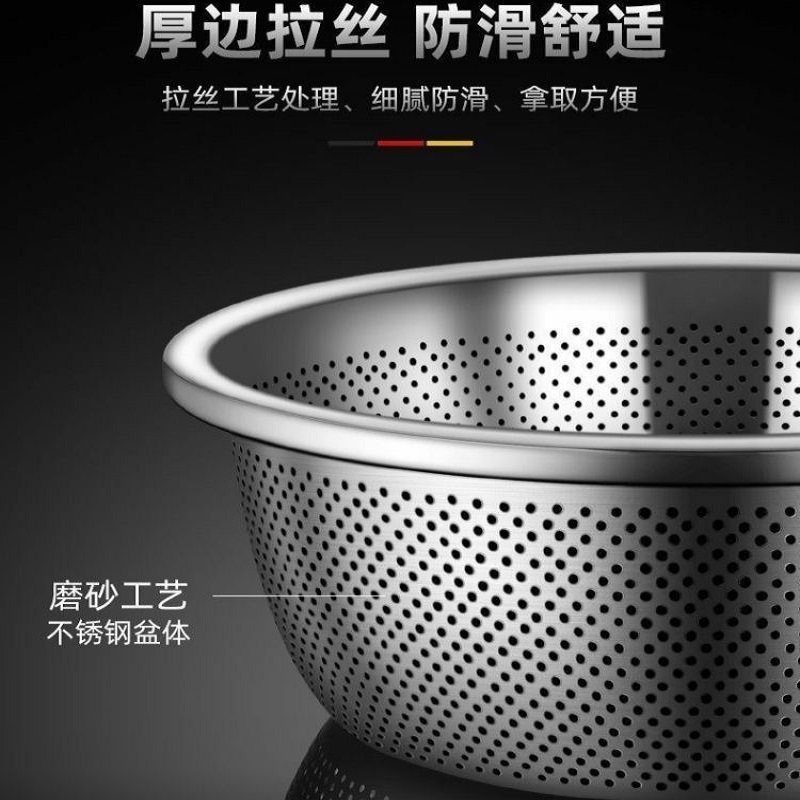 瓦图 不锈钢沥水盆 20cm 个高清大图