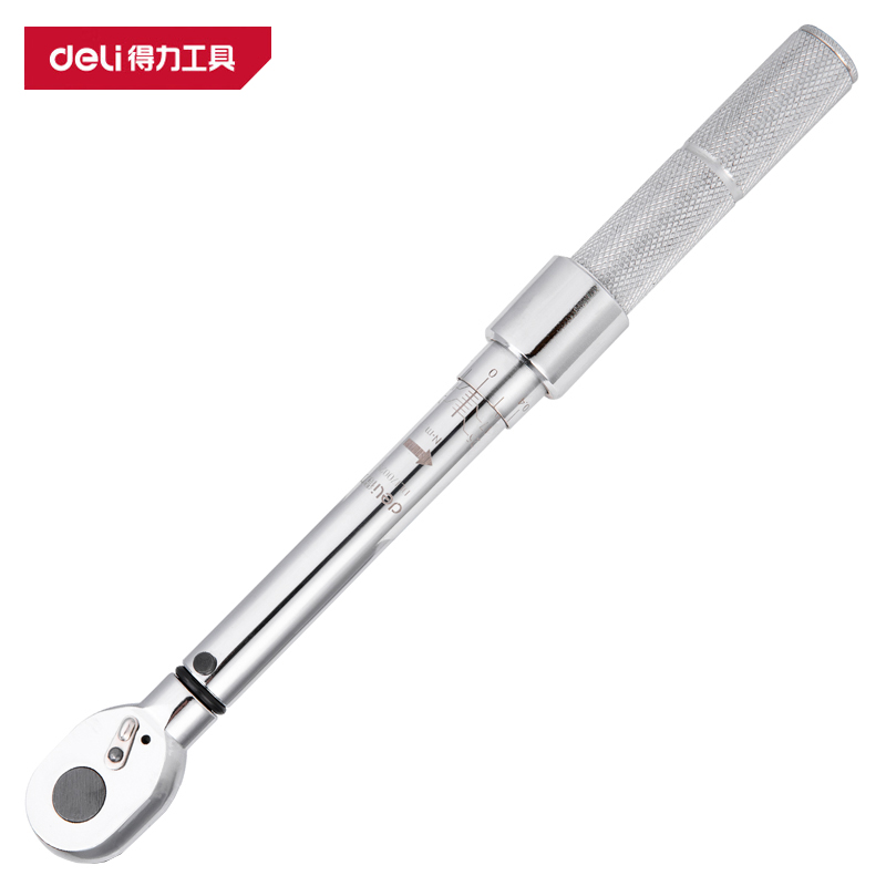 得力(deli)DL170025 预置扭力扳手 3/8寸5-25N.m 银色 1把