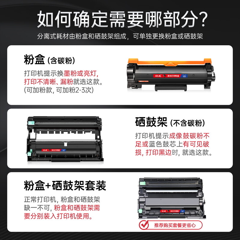 绘威原装加黑高容量硒鼓高速打印耐用持久雅黑科技高清大图