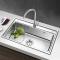 欧琳水槽大单槽 水槽龙头套餐 304不锈钢水槽单槽套餐 洗菜盆洗碗池单槽 加厚厨房大单槽78470