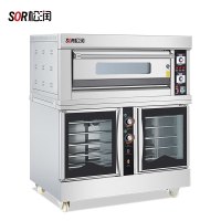 SOR松润 烤箱 SOR-J123经典电烤箱带发酵箱一体机1层2盘+10盘发酵箱432L