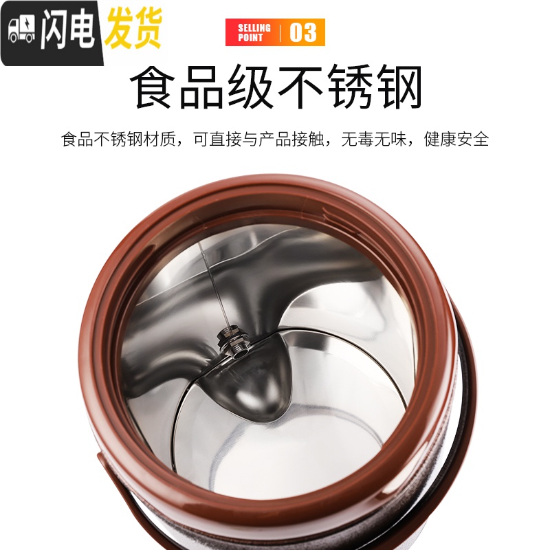 三维工匠不锈钢保温桶奶茶桶开水桶大容量商用餐厅奶茶店双层冷热81012 新款奶茶保温桶(咖啡棕)-10饭盒/提锅高清大图