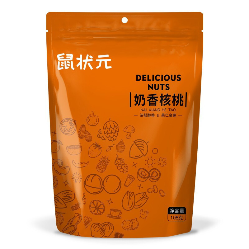 ZHMD鼠状元奶香核桃108g/袋*2