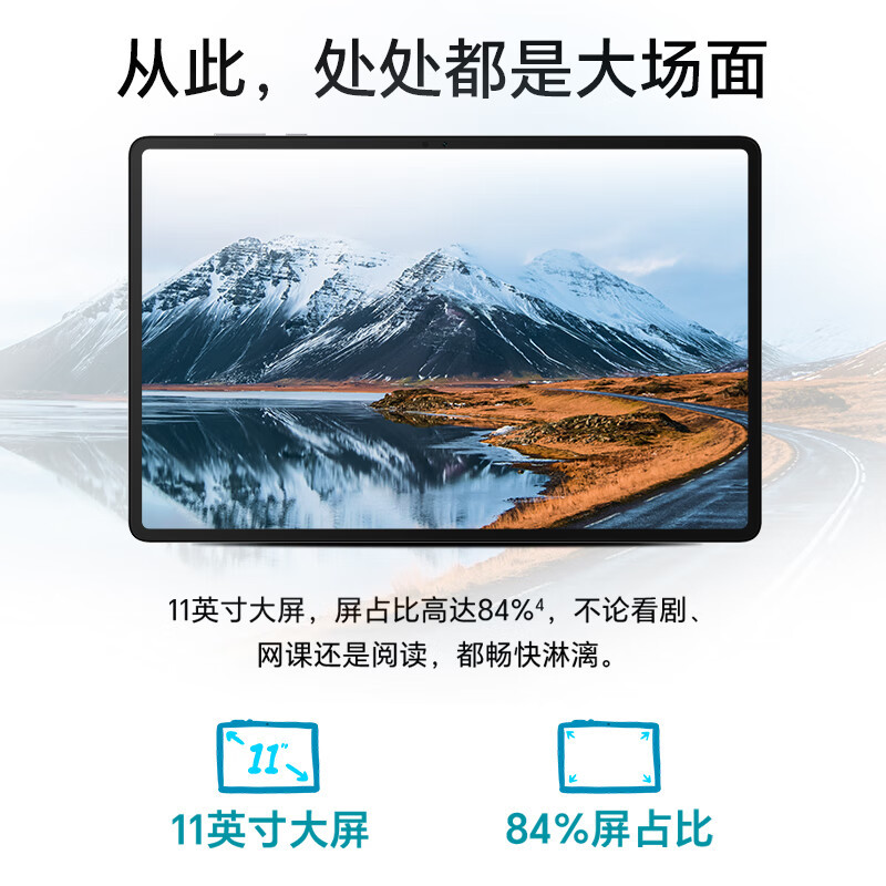 [全新]荣耀平板X9 星空灰 8GB+128GB WiFi 11英寸 90Hz护眼全面屏 学习娱乐平板电脑高清大图