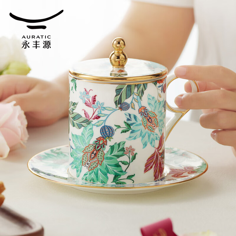 永丰源幸福满园-3件套盖杯(白/无底花纸)高清大图