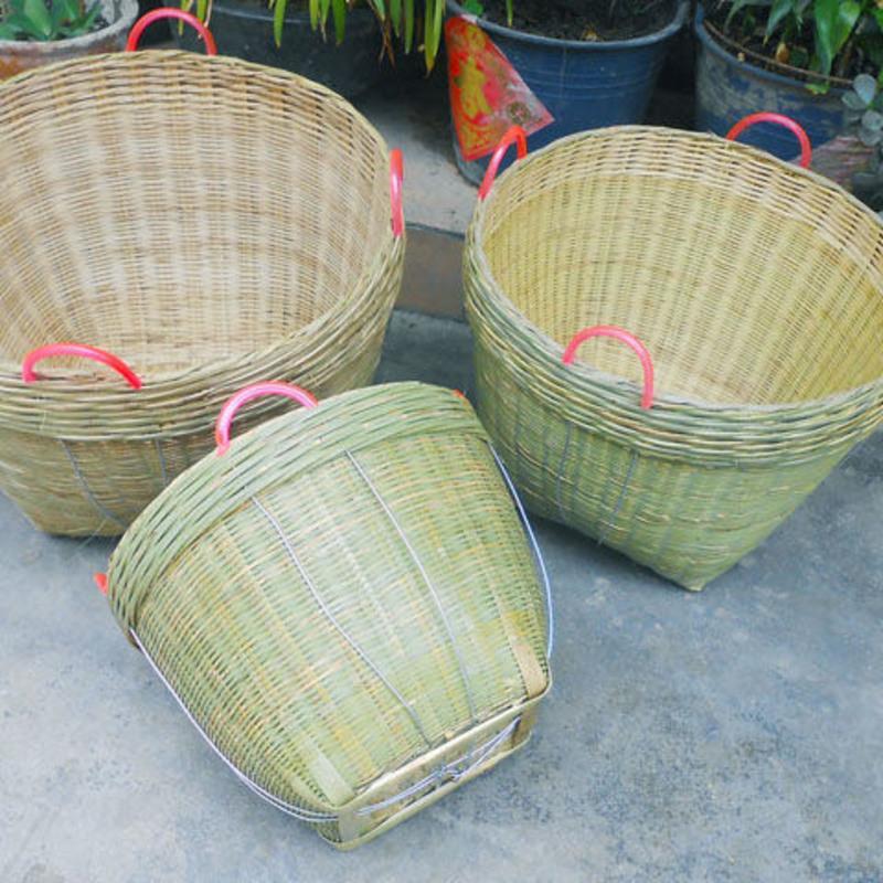 图书>期刊/杂志>男士>图书其它>无耳箩直径25高17cm竹编箩筐竹筐竹篮