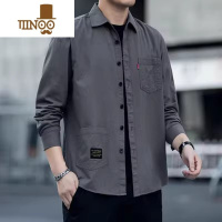 YANXU工地电焊工防烫耐磨工作服衬衫男夏季长袖防晒薄款外套焊 L建议105-120斤 灰色