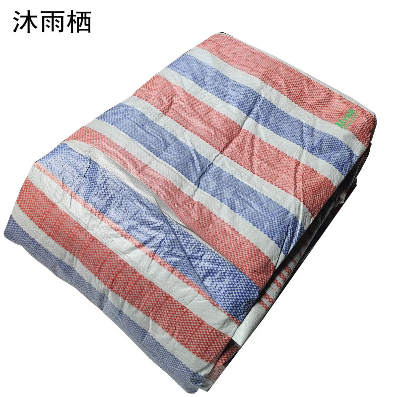沐雨栖 加厚彩条布 6米宽*50米 卷高清大图