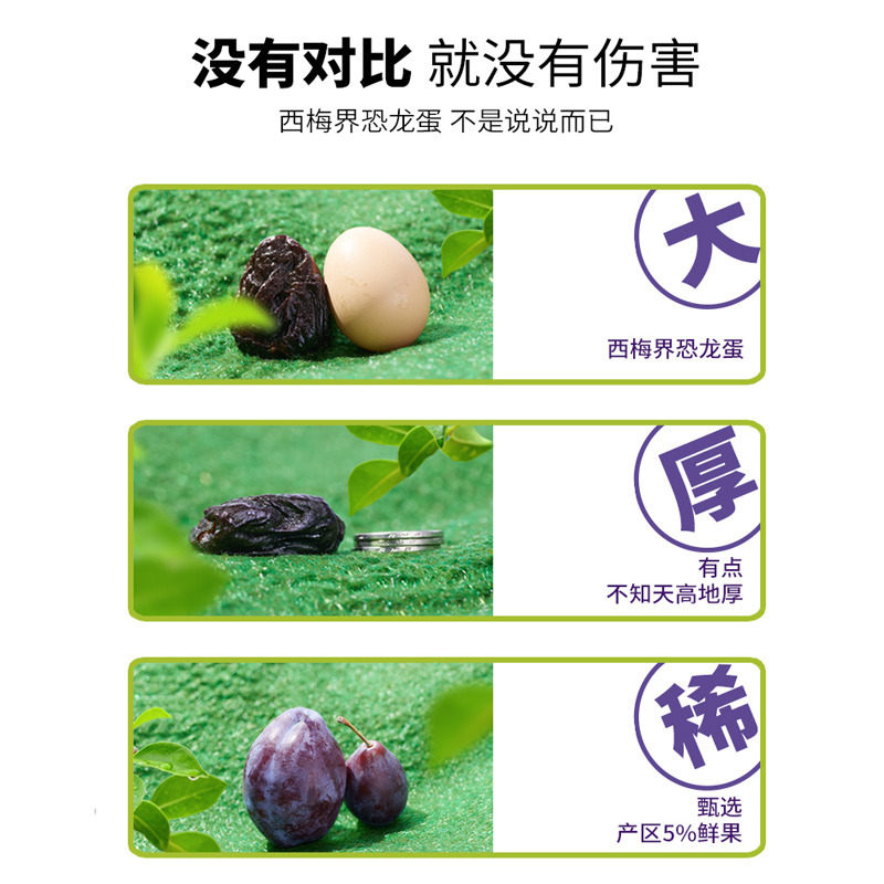 浙梅无核大颗粒加州西梅干500g量贩装无蔗糖无添加果干零食高清大图
