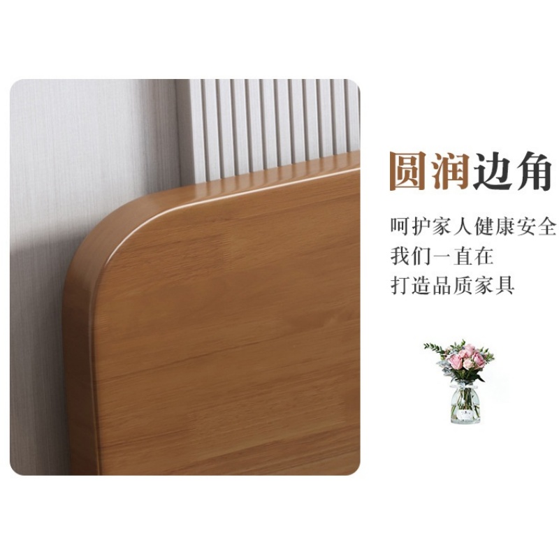 亿洛莱 实木床 1200*2000*980mm 张高清大图